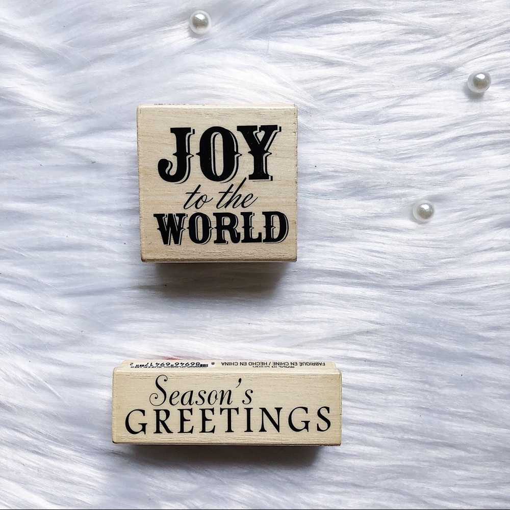 RECOLLECTIONS™ Wood Stamps x 2